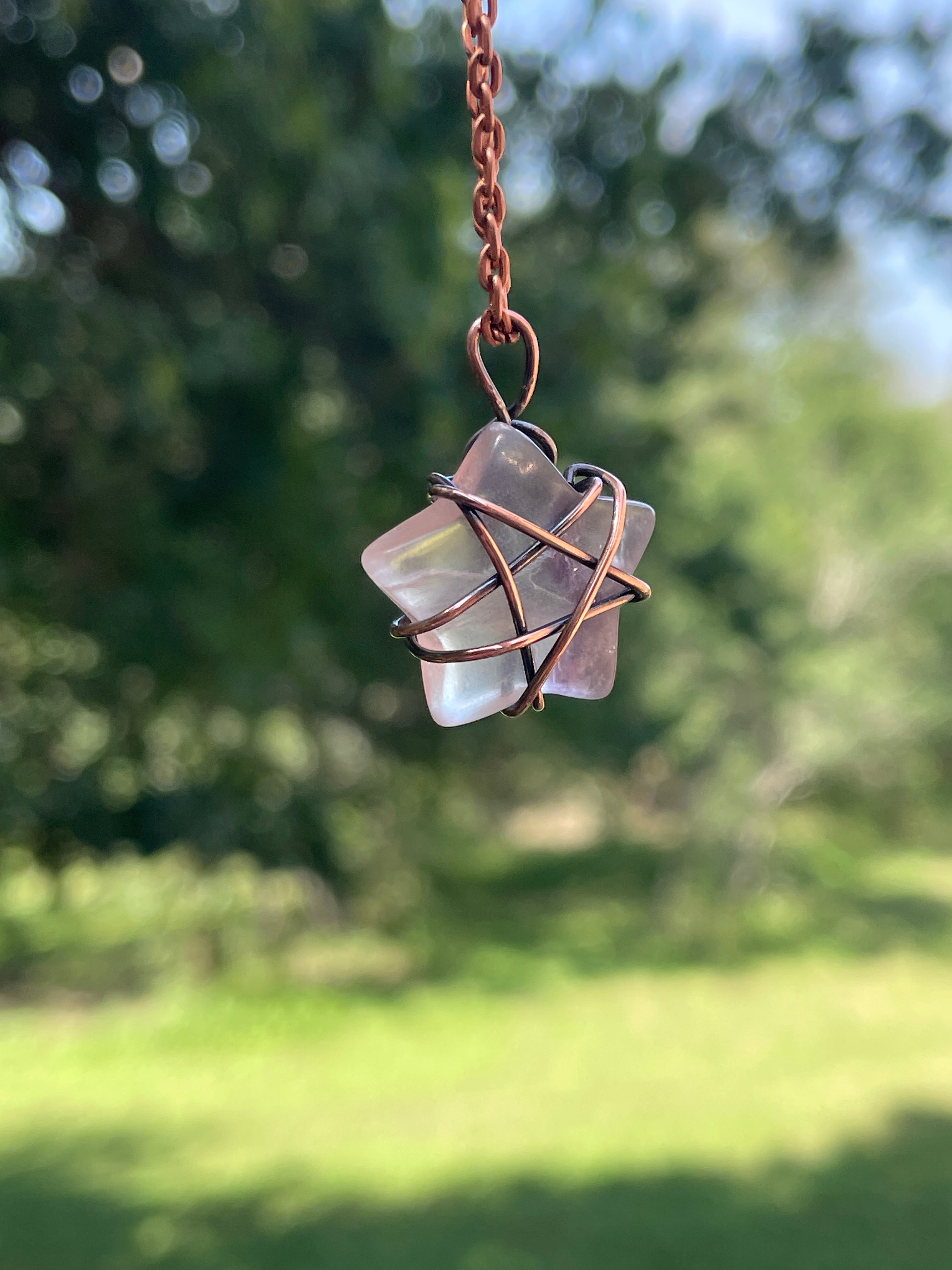 Star Shaped Stone Wire Wraps | Hand-Wrapped | Little Stone Raven