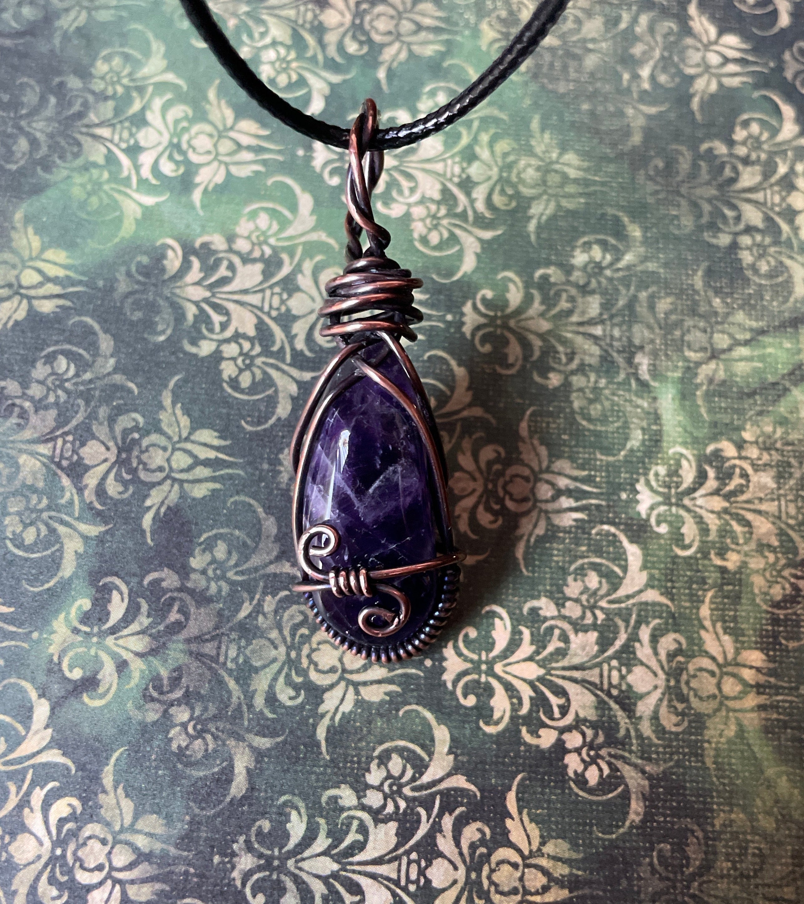 Tumbled Stone Wraps | Hand-Wrapped Copper Wire | Little Stone Raven