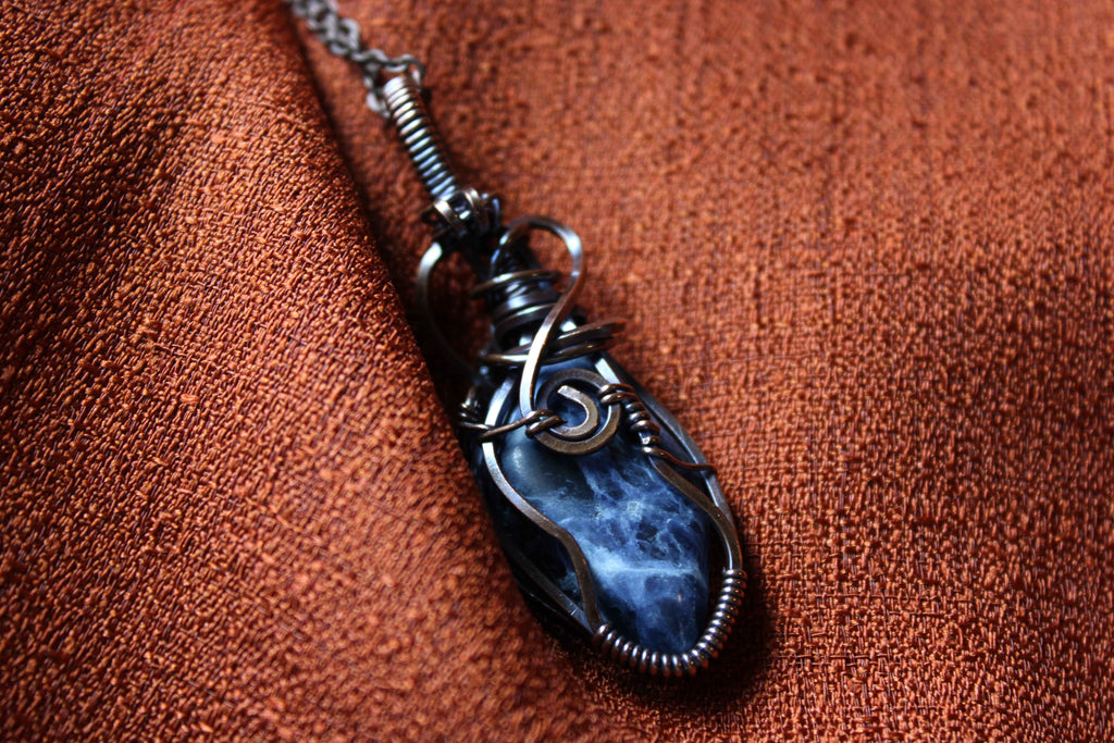 Sodalite Copper Necklace