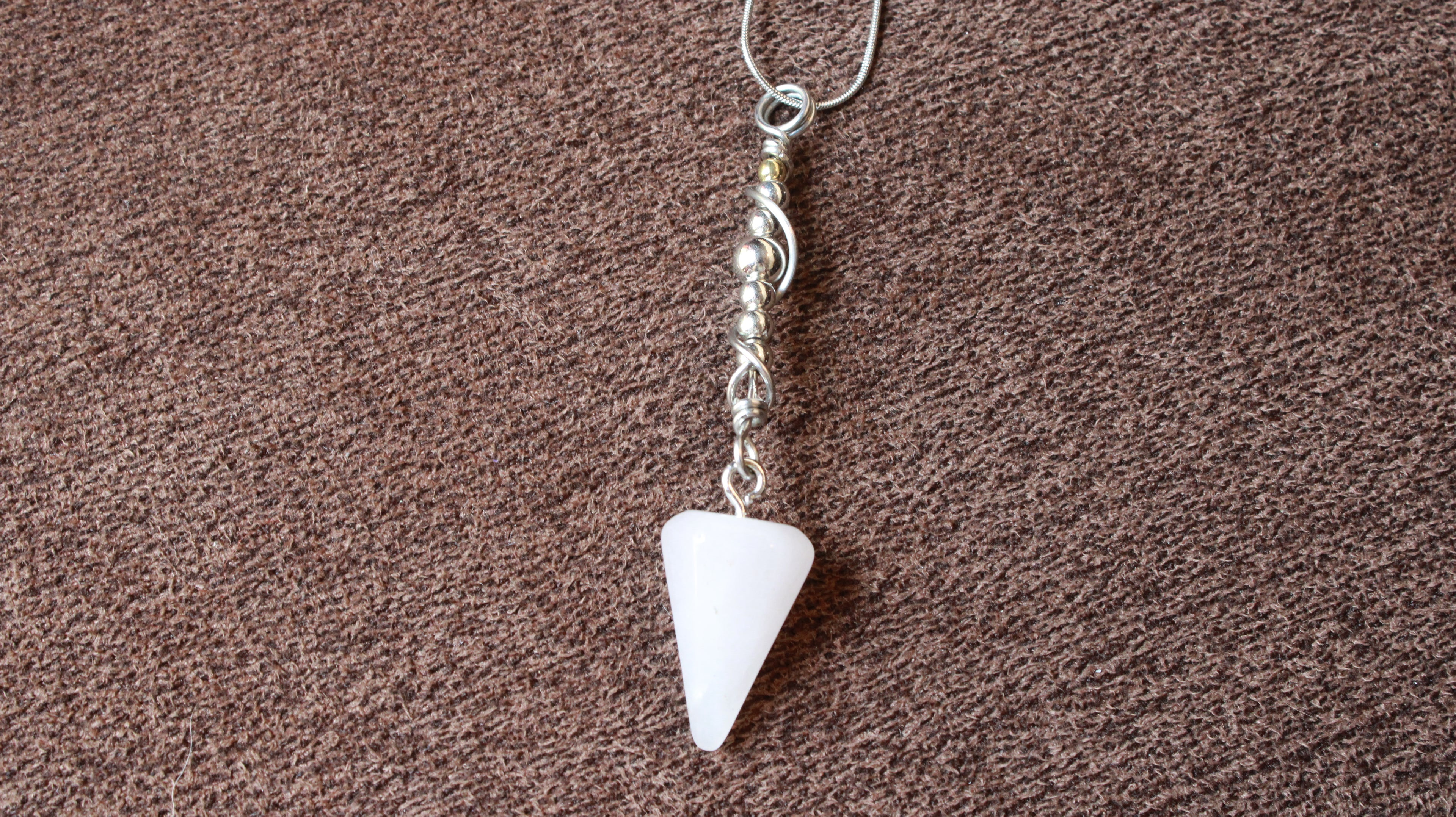 Pendulum Pendants | Hand-Wrapped Copper Wire | Little Stone Raven