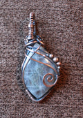 Purple Labradorite Pendant | Hand-Wrapped Copper Wire | Little Stone Raven