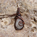 Hand-Wrapped Moonstone Pendants | Hand-Wrapped Copper Wire | Little Stone Raven